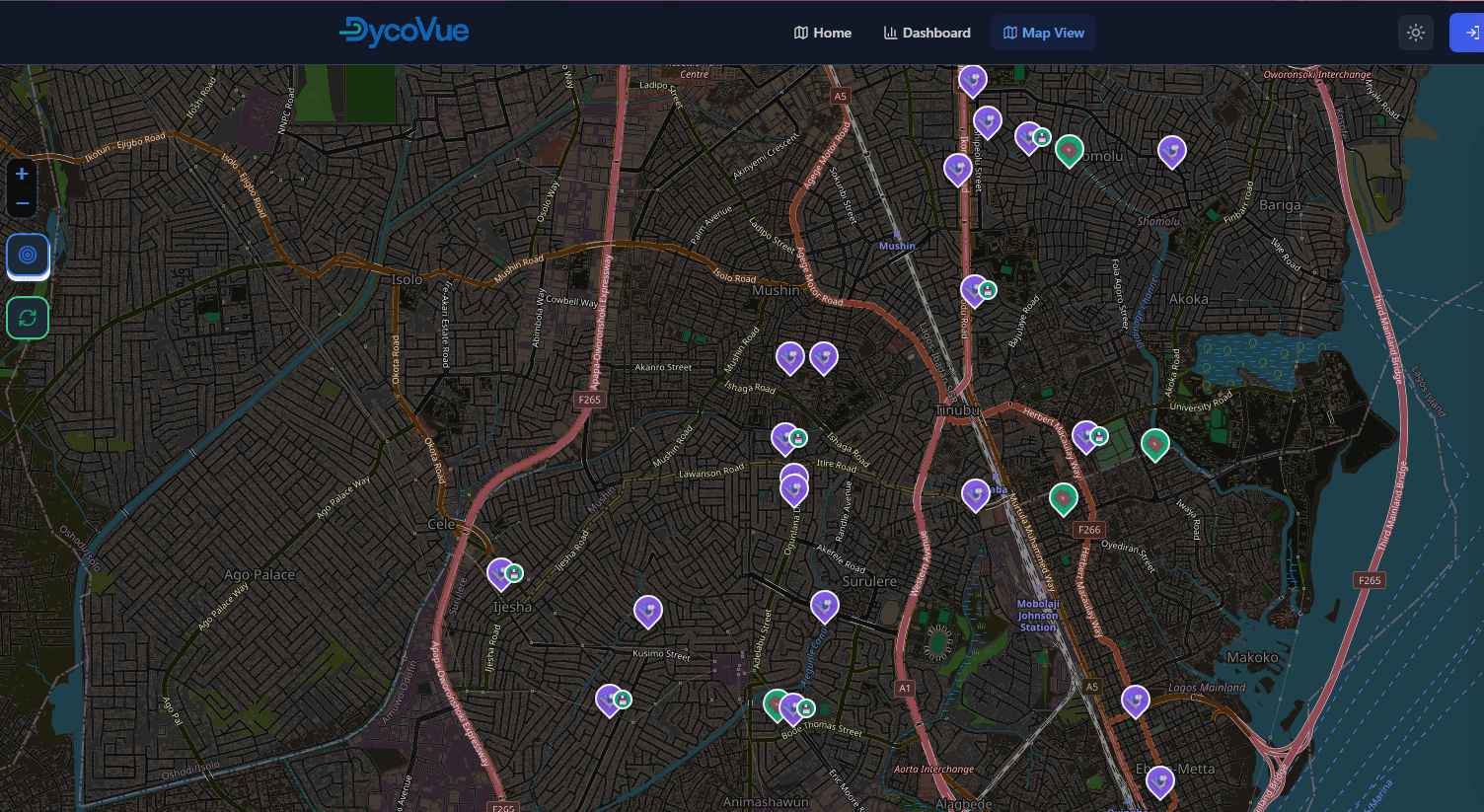DycoRIS radiology workflow dashboard