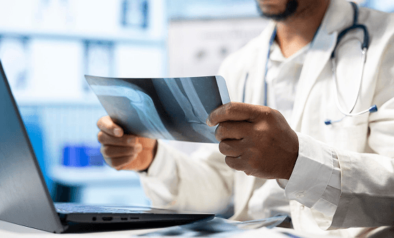Doctors talking